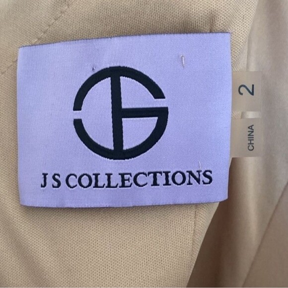 JS Collections Tan and Black Midi Dress - Picture 7 of 12